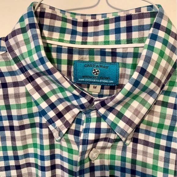 Castaway Multi Check Spring Sport Shirt - Picture 2 of 8